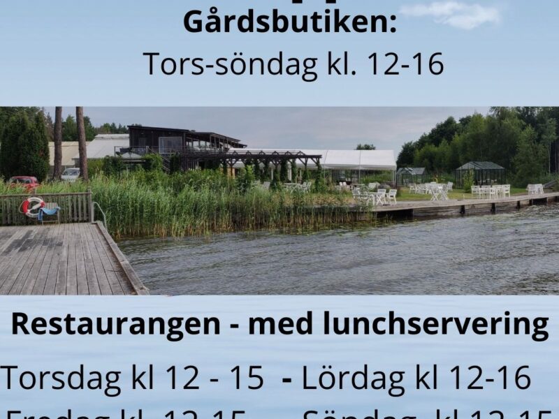 Öppettider under sommaren